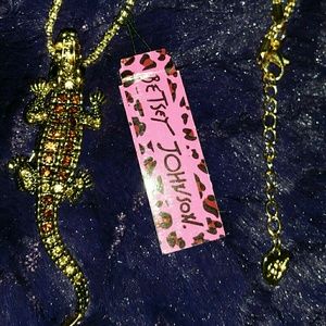 Betsey Johnson necklace /pin